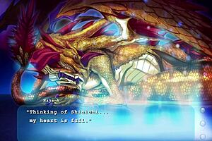 princess comforts dragonwomen in fan disc episode