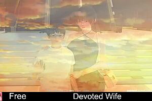 Devoted wife in animated fantasy