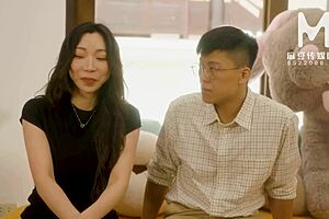 modelmedia asia - white valentines day couple swap with muff diving and big tits