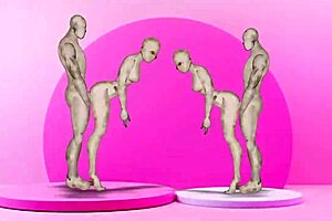 Twins intensely fucking girls in hentai style