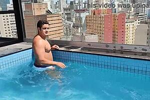 Yuri Gaucho Spends Relaxing Summer Day at Pool