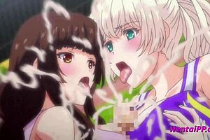 Two Hot Babes Fucking On The Sports Field - Hentai