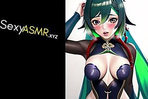moaning asmr cosplay anime baddie
