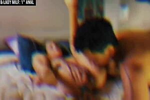 Lady milf teaches how to anal in three steps with assfucking.