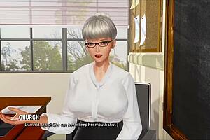 Big tits bouncing while being fucked in anime style