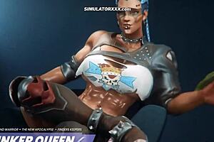 3D animated blowjob and handjob game with an anime personal trainer