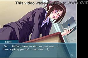 The beautiful teacher can't disobey me, her hidden masochism and lust behind glasses! 😈