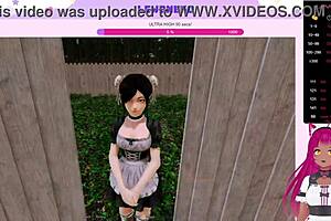 Sakura Leewnyeo's Vtuber experience in the anime-style porn game Harem Hotel