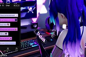 Curvylonix animation features futanari with monster cock