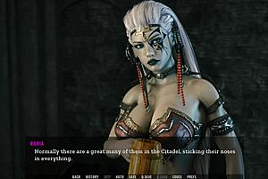 Animated porn video based on a visual novel with an unending story