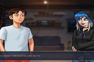 Big ass and big tits in hot anime game