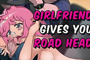 Getting some ASMR while giving a blowjob to a roleplay character