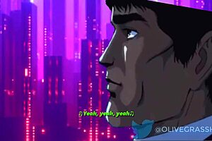 Riley Reid In Cartoon Hentai Blowjob