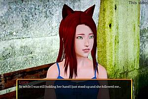 Detailed walkthrough of erotic visual novel My new family 435