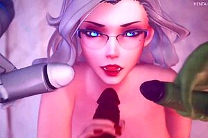 Intriguing 3D sex compilation with blowjobs and big tits.