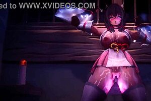 Konosuba Aqua's hentai adventures feature intense cartoon anime scenes