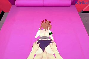 Kuroko shirai and mikoto misaka in intense sex pov hentai