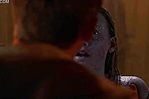 tania saulnier looking sexy in the shower, so hot