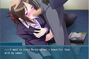 The beautiful teacher can't disobey me, her hidden masochism and lust behind glasses! 😈