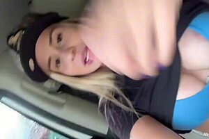 Did that ride end with latina flashing and pov fuck in woods?