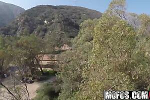 jaclyn taylor getting fucked at the fishing hole with a drone watching