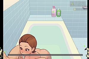 hentai asks blowjob in shower then join me