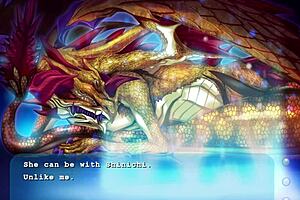 princess comforts dragonwomen in fan disc episode