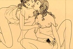 vintage erotic drawings bring retro charm to life