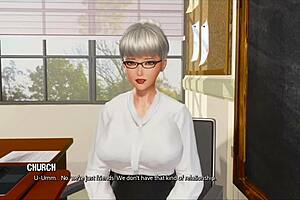 Big tits bouncing while being fucked in anime style