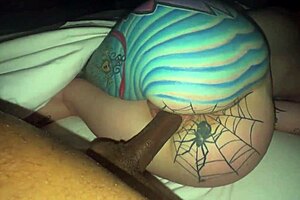 Big black dick in small ass in slow motion