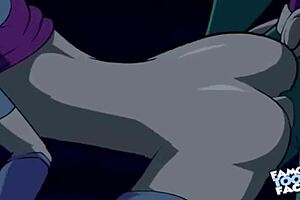 starfire and robin in doggystyle action 😏 fixed audio