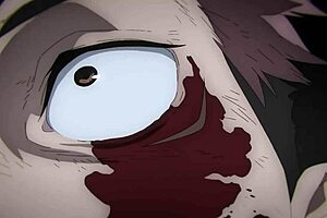 itadori and mahito in skyfall, best quality hentai action.