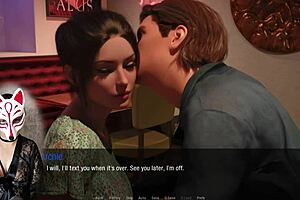 Kate 3's sexy cosplay and great boobs in a hot anime game