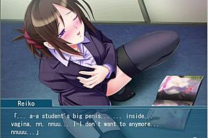 The beautiful teacher can't disobey me, her hidden masochism and lust behind glasses! 😈