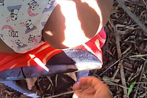 met this hot latina for outdoor sex and cum in public