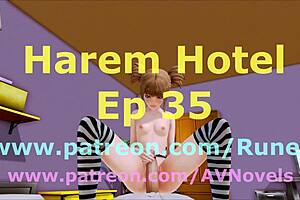 harem hotel 35 with anime hentai adventures and family corruption themes