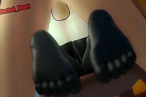 Rin Tohsaka's Shorts Tease Blowjob and Ass