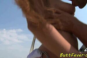 Glamorous Euro Amateur Gets Assfucked, Spanked, Throated Outdoors