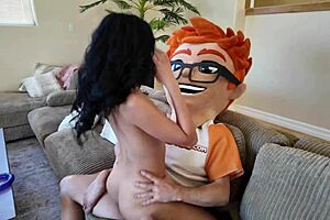 Black-Haired Harley Haze Plays with Toys!