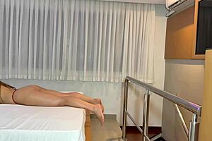 Retro Baker's Hairy Pussy in Vintage Scene