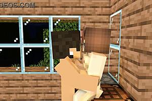 My crush invites me over after school for a minecraft animation adventure