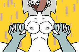 rrooutti rides monster in hentai cartoon