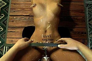 pov bdsm bound whore gets tight pussy creamed and pisses 😈