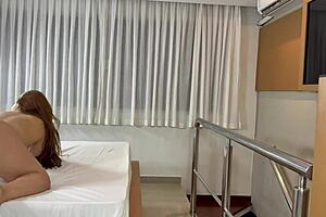 Retro Baker's Hairy Pussy in Vintage Scene