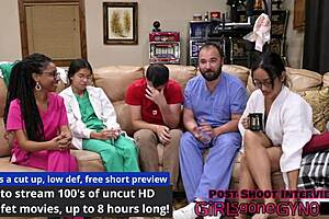 Aria Nicole Spreads for Gyno Exam!