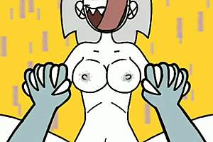 rrooutti rides monster in hentai cartoon