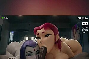 Cartoon porn featuring butch women and futanari characters