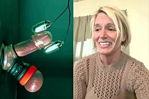 42yr old milf tries ballbusting first time