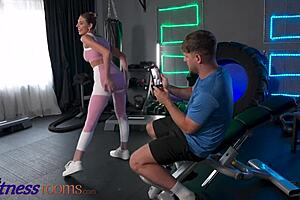 Wild Russian Girl Loves Big Cock in Gym