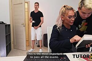 Tutor4k Milf Tutor Tries Two Dicks